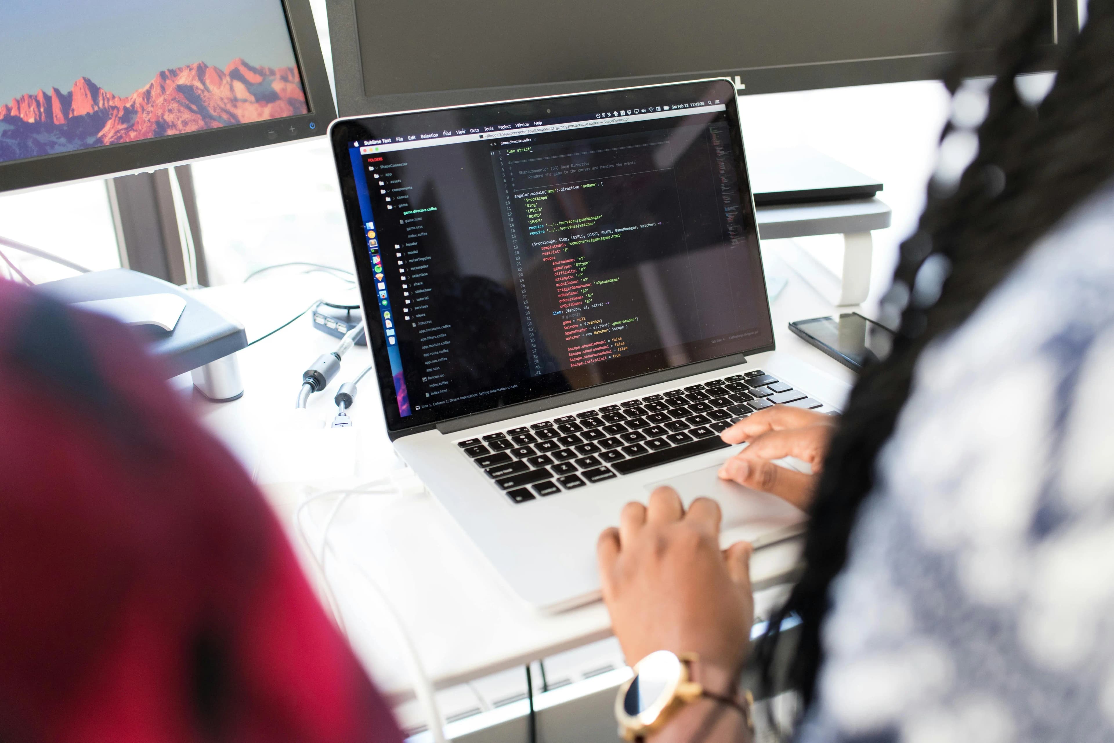 Custom website development and launch